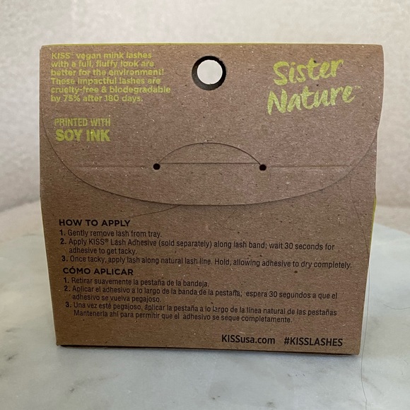 NEW Kiss Sister Nature Vegan Eyelashes - Storm - Picture 5 of 8
